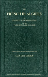 Cover of The French in Algiers