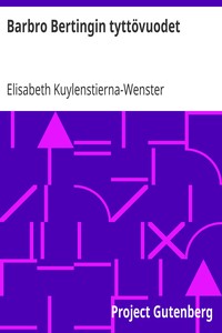 Cover of Barbro Bertingin tyttövuodet