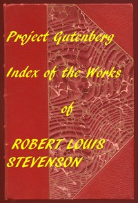 Cover of Index of the Project Gutenberg works of Robert Louis Stevenson