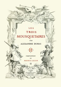 Cover of Les trois mousquetaires, Volume 2 (of 2)
