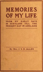 Cover of Memories of my life