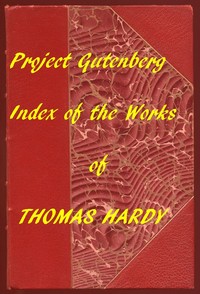 Cover of Index of the Project Gutenberg Works of Thomas Hardy