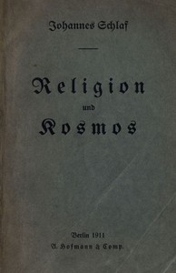 Cover of Religion und Kosmos