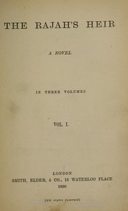 Cover of The Rajah's Heir