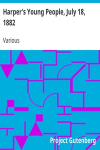 Cover of Harper's Young People, July 18, 1882