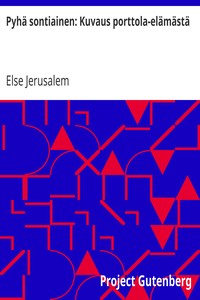 Cover of Pyhä sontiainen: Kuvaus porttola-elämästä