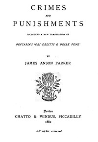 Cover of Crimes and Punishments
