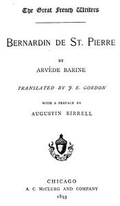 Cover of Bernardin de St. Pierre