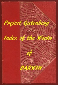Cover of Index of the Project Gutenberg Works of Charles Darwin