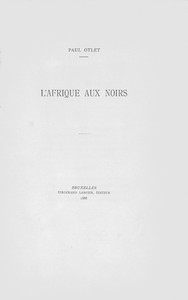 Cover of L'Afrique aux Noirs