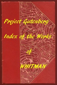 Cover of Index of the Project Gutenberg Works of Walt Whitman