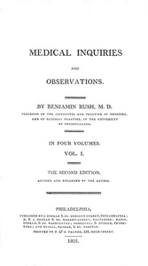 Medical Inquiries and Observations, Vol. 1