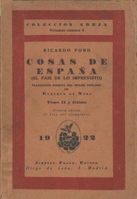Cover of Cosas de España; tomo 2
