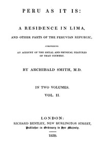 Cover of Peru as It Is, Volume 2 (of 2)