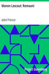 Cover of Manon Lescaut: Romaani