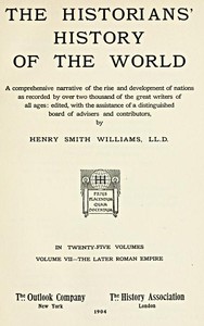 Cover of The historians' history of the world in twenty-five volumes, volume 07