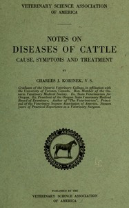 Cover of Notes on Diseases of Cattle: Cause, Symptoms and Treatment