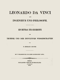 Cover of Leonardo da Vinci als Ingenieur und Philosoph