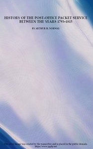 Cover of History of the Post-Office Packet Service between the years 1793-1815