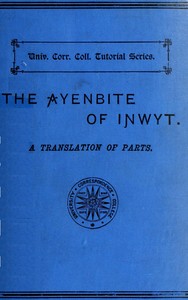 The Ayenbite of Inwyt (Remorse of Conscience) cover