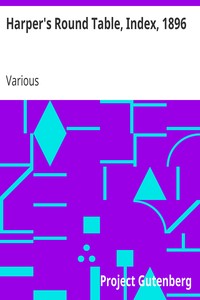Cover of Harper's Round Table, Index, 1896