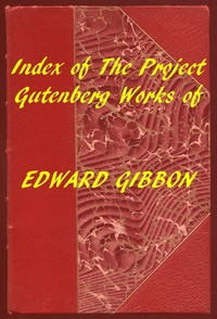 Cover of Index of the Project Gutenberg Works of Edward Gibbon