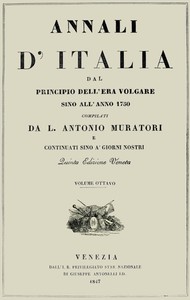 Cover of Annali d'Italia, vol. 8