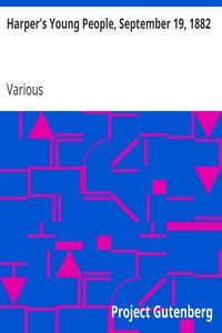Cover of Harper's Young People, September 19, 1882