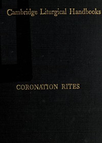 Cover of Coronation Rites
