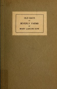 Cover of Old Days at Beverly Farms
