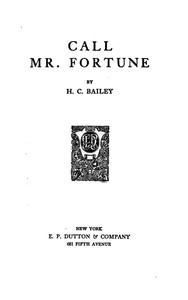 Cover of Call Mr. Fortune