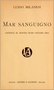 Cover of Mar sanguigno (Offerta al nostro buon vecchio Dio)