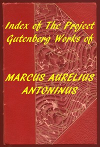 Cover of Index of the Project Gutenberg Works of Marcus Aurelius Antoninus