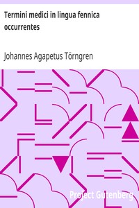 Cover of Termini medici in lingua fennica occurrentes