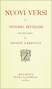 Cover of Nuovi versi