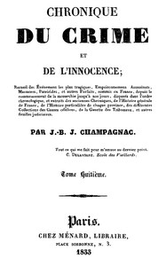 Cover of Chronique du crime et de l'innocence, tome 8/8