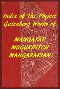 Cover of Index of the Project Gutenberg Works of M. M. Mangasarian