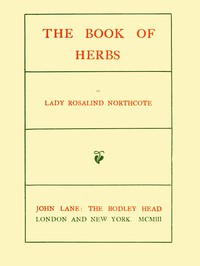 Cover of The Book of Herbs
