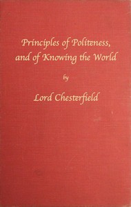 Cover of Principles of politeness, and of knowing the world