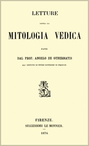 Cover of Letture sopra la mitologia vedica