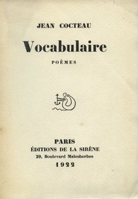 Cover of Vocabulaire,  Poèmes