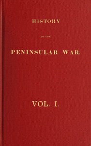 Cover of History of the Peninsular War, Volume 1 (of 6)