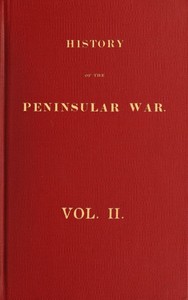 Cover of History of the Peninsular War, Volume 2 (of 6)