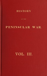 Cover of History of the Peninsular War, Volume 3 (of 6)