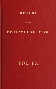 Cover of History of the Peninsular War, Volume 4 (of 6)