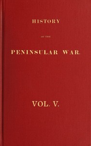 Cover of History of the Peninsular War, Volume 5 (of 6)