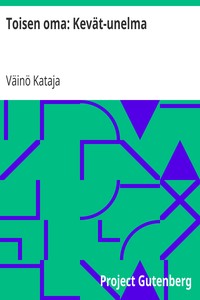 Cover of Toisen oma: Kevät-unelma