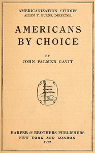 Cover of Americans by Choice