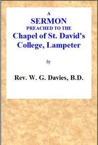 Cover of Welsh Nationality, and How Alone It is to Be Saved: A Sermon