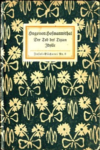 Cover of Der Tod des Tizian. Idylle. Zwei Dichtungen